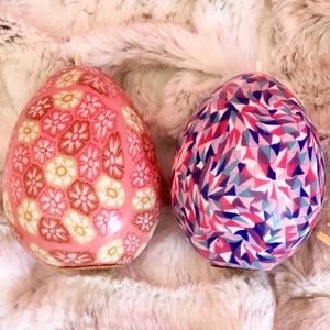 Hand Made Candles With Geometric Patterns